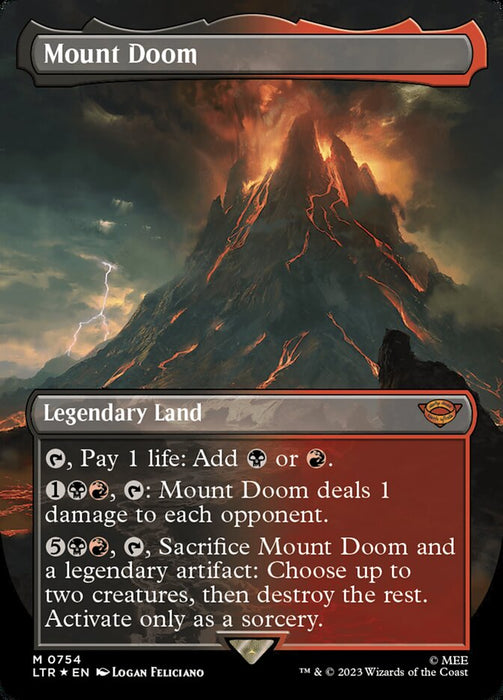 Mount Doom - Borderless - Legendary (Foil)