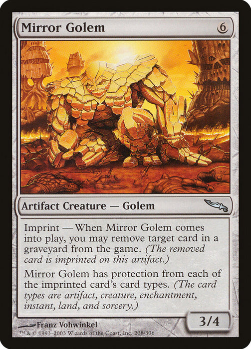 Mirror Golem  (Foil)