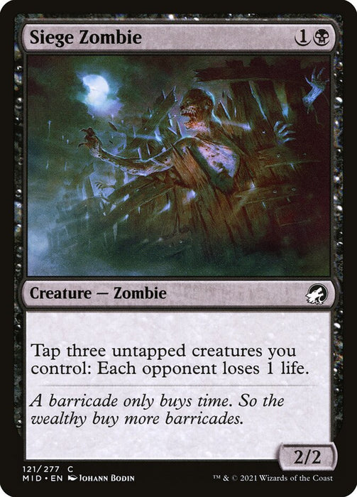 Siege Zombie  (Foil)