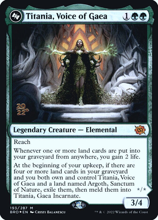 Titania, Voice of Gaea // Titania, Gaea Incarnate - Legendary (Foil)