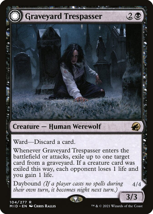 Graveyard Trespasser // Graveyard Glutton  - Sunmoondfc (Foil)