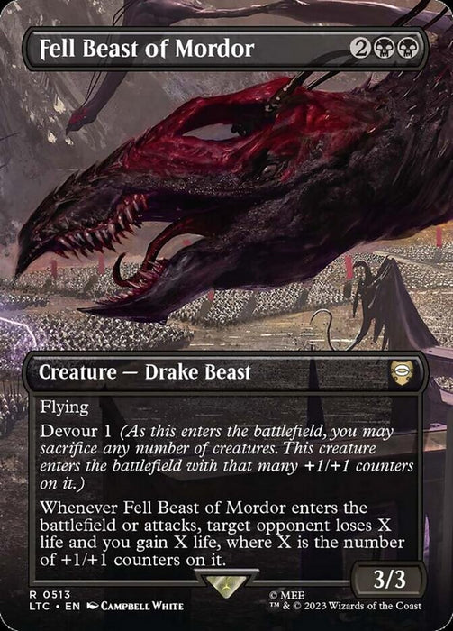 Fell Beast of Mordor - Borderless - Inverted (Foil)