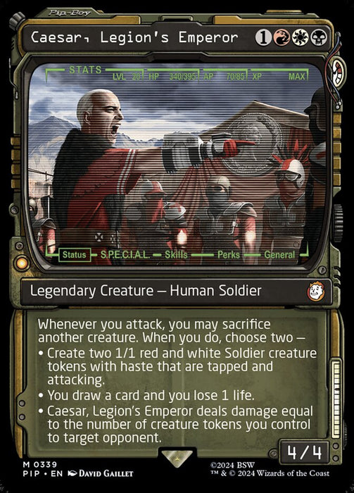 Caesar, Legion's Emperor - Showcase- Legendary- Inverted (Foil)