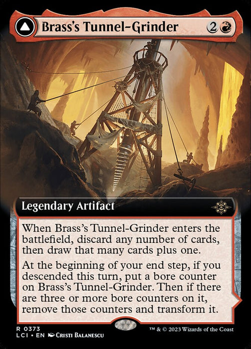 Brass's Tunnel-Grinder // Tecutlan, the Searing Rift - Legendary- Extended Art