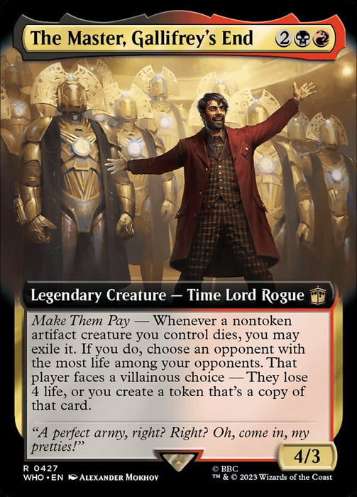 The Master, Gallifrey's End - Legendary- Extended Art (Foil)