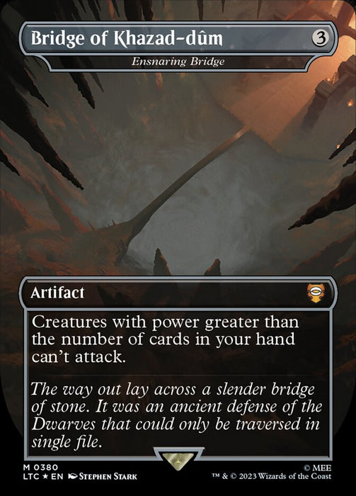 Bridge of Khazad-dûm - Ensnaring Bridge - Borderless - Full Art - Inverted (Foil)