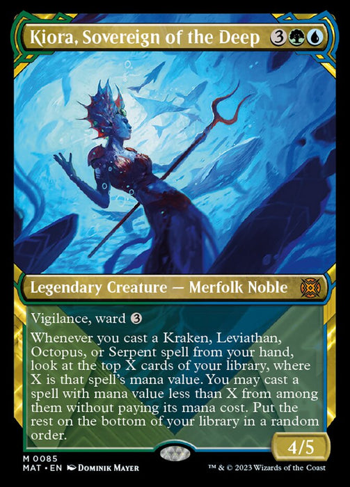 Kiora, Sovereign of the Deep - Showcase- Legendary- Inverted