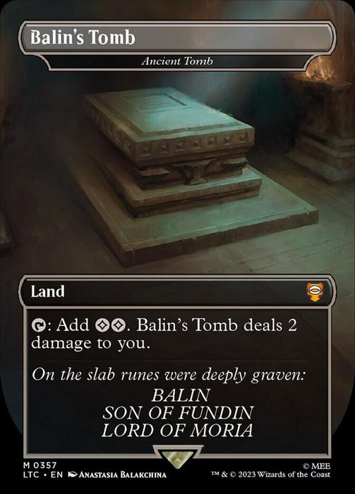 Balin's Tomb - Ancient Tomb - Borderless (Foil)