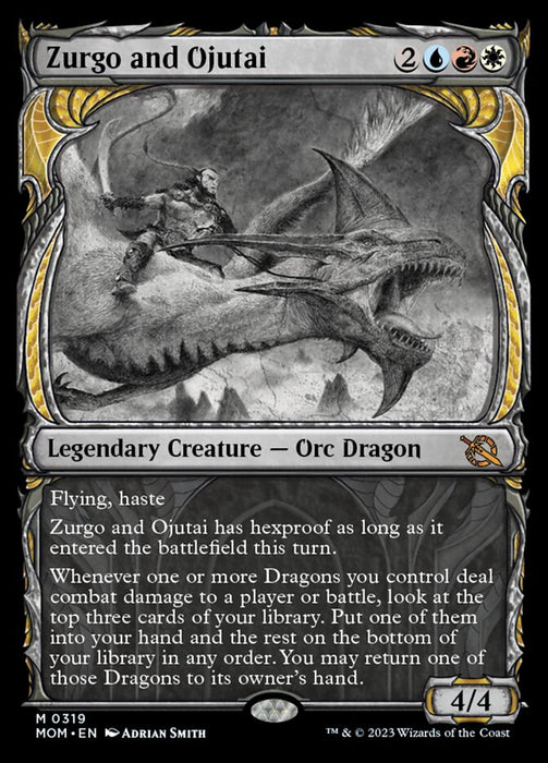 Zurgo and Ojutai - Showcase- Legendary- Showcase (Foil)