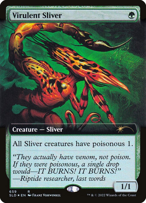 Virulent Sliver - Extended Art (Foil)