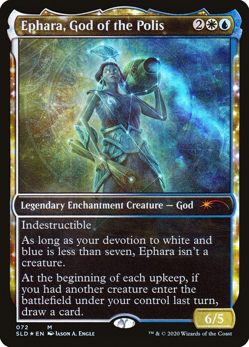 Ephara, God of the Polis - Full Art - Nyxtouched- Legendary- Showcase- Inverted (Foil)