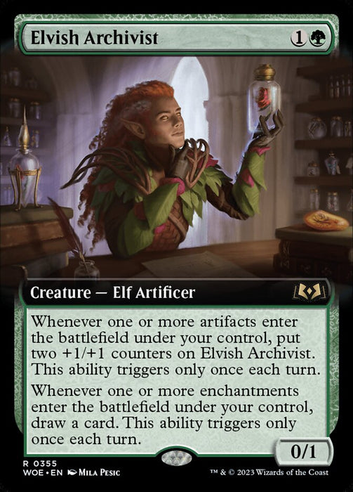 Elvish Archivist - Extended Art (Foil)