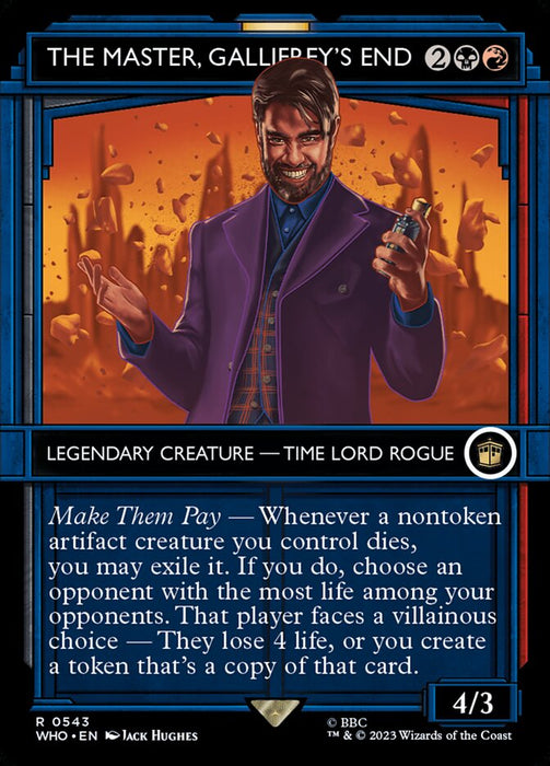 The Master, Gallifrey's End - Borderless - Showcase- Legendary- Inverted (Foil)