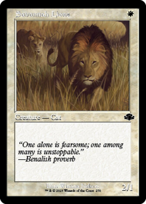 Savannah Lions - Retro Frame (Foil)