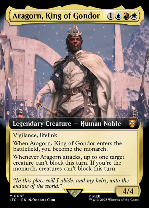 Aragorn, King of Gondor - Legendary- Extended Art