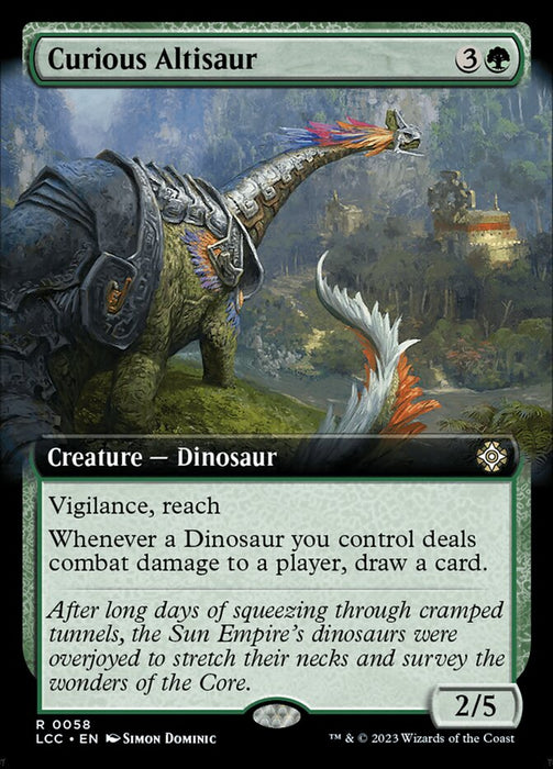 Curious Altisaur - Extended Art