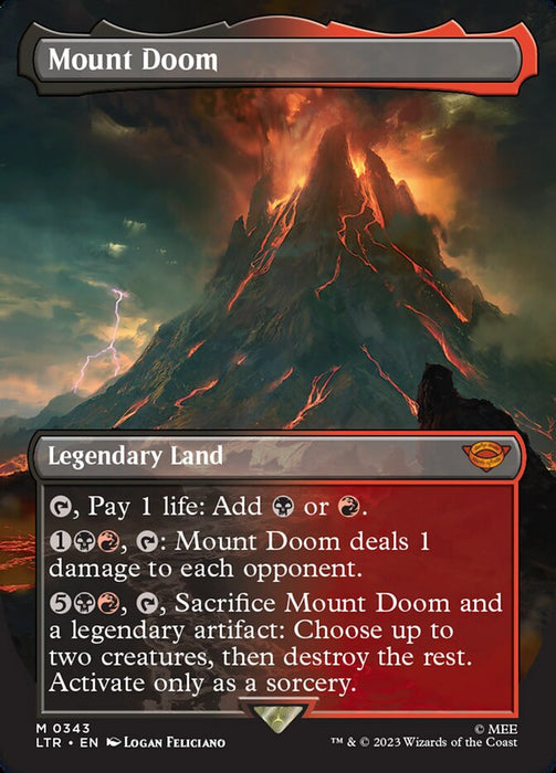 Mount Doom - Borderless - Full Art - Legendary (Foil)