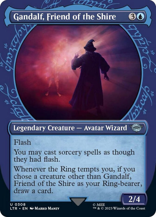 Gandalf, Friend of the Shire - Borderless - Legendary- Showcase (Foil)