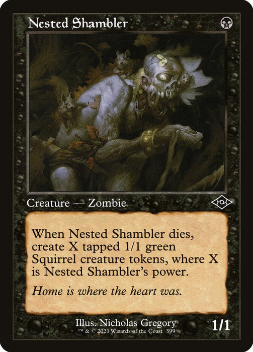 Nested Shambler - Retro Frame  (Foil)