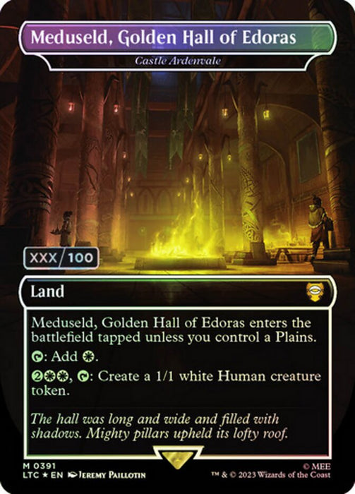 Meduseld, Golden Hall of Edoras - Castle Ardenvale - Borderless - Inverted (Foil)