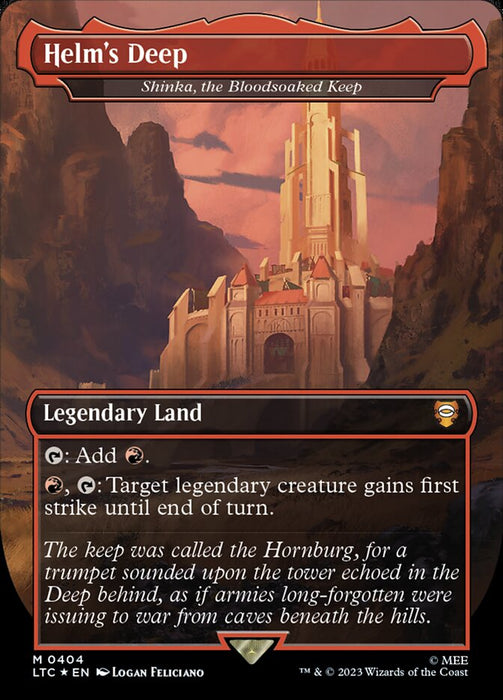 Helm's Deep - Shinka, the Bloodsoaked Keep - Legendary- Extended Art (Foil)