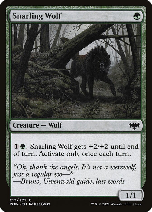 Snarling Wolf  (Foil)