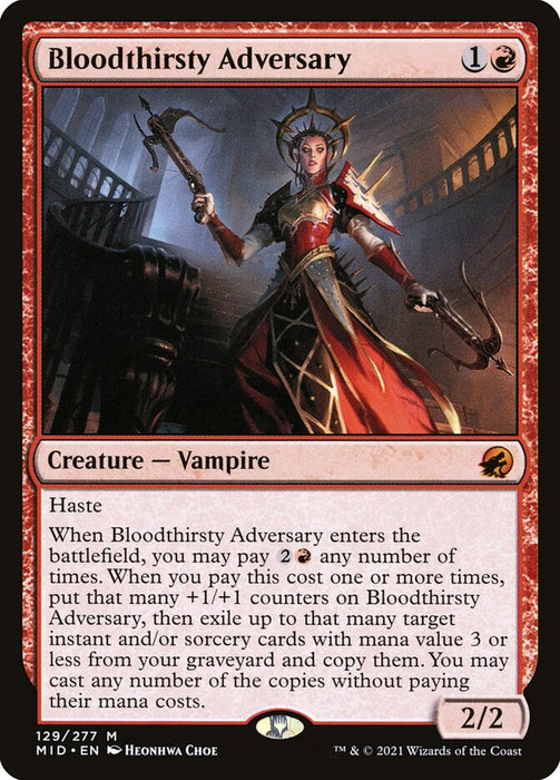 Bloodthirsty Adversary  (Foil)