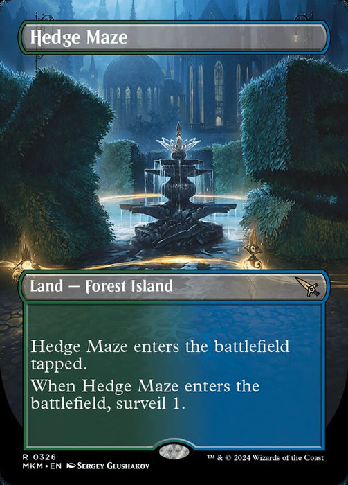Hedge Maze - Borderless - Inverted (Foil)