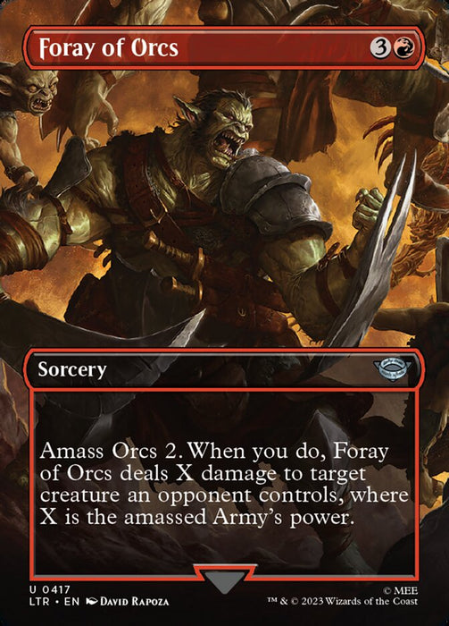 Foray of Orcs - Borderless - Inverted