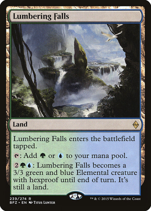 Lumbering Falls  (Foil)