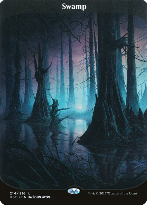 Swamp - Textless - Borderless - Full Art  (Foil)