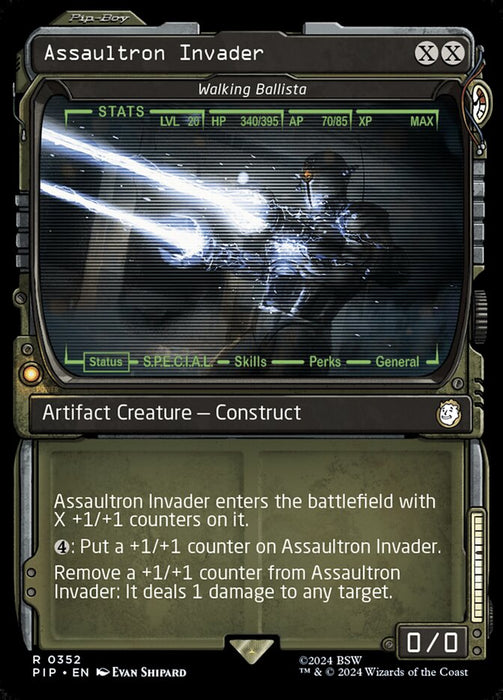 Assaultron Invader - Walking Ballista - Showcase- Inverted