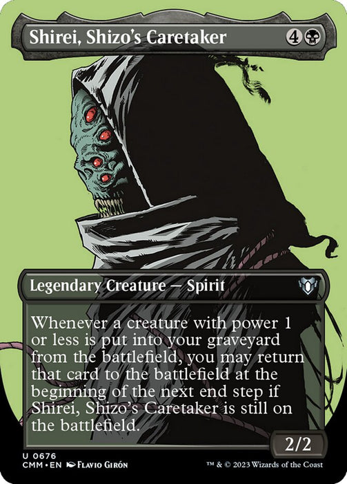 Shirei, Shizo's Caretaker - Borderless - Legendary- Inverted (Foil)