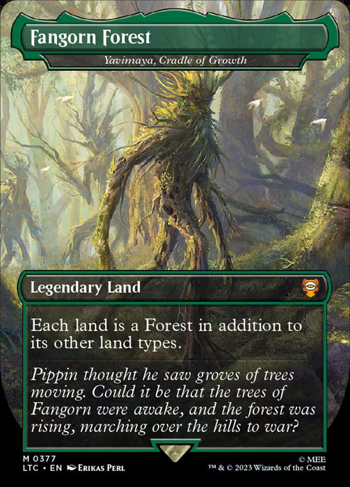 Fangorn Forest - Yavimaya, Cradle of Growth - Borderless - Legendary- Inverted