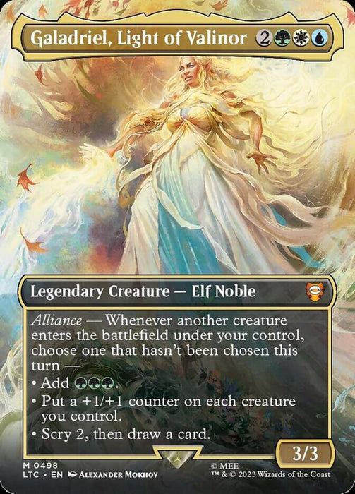 Galadriel, Light of Valinor - Borderless - Legendary- Inverted (Foil)