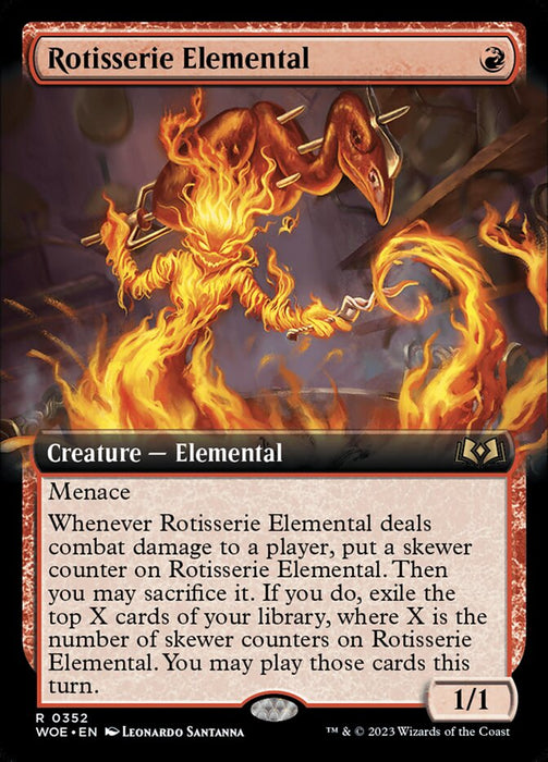 Rotisserie Elemental - Extended Art (Foil)