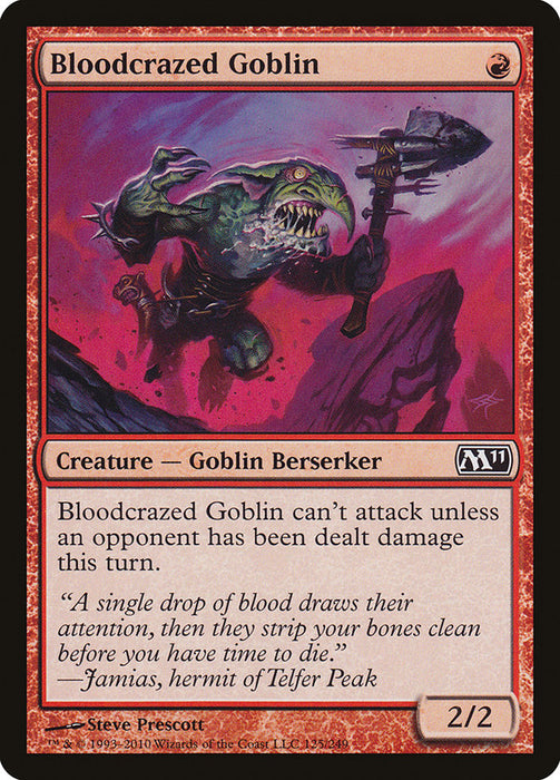 Bloodcrazed Goblin  (Foil)