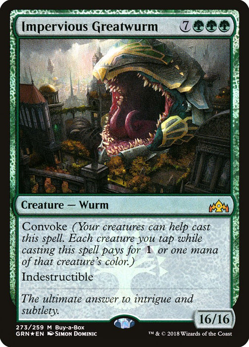 Impervious Greatwurm  (Foil)