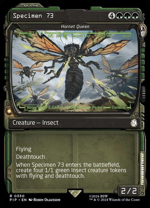 Specimen 73 - Hornet Queen - Showcase- Inverted