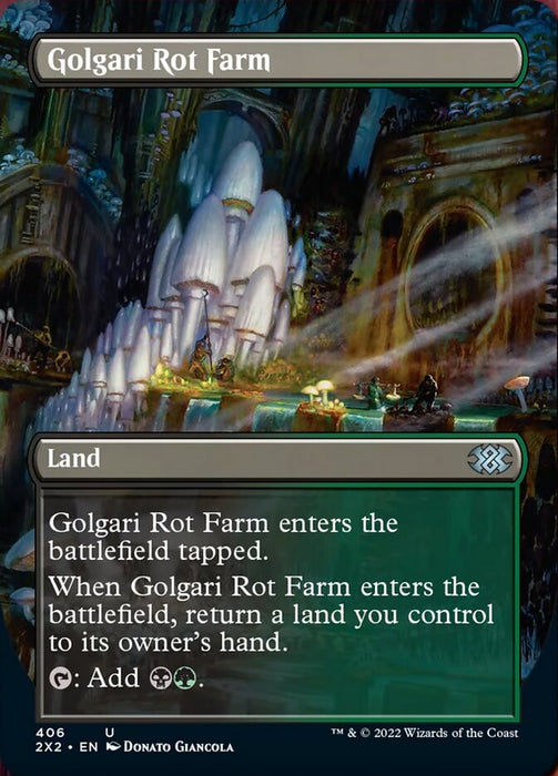 Golgari Rot Farm - Borderless  - Inverted (Foil)