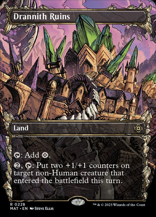 Drannith Ruins - Borderless - Showcase (Foil)