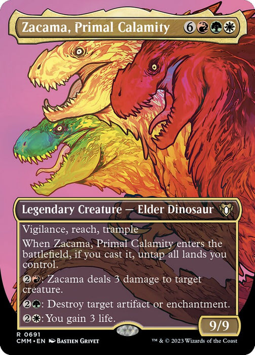 Zacama, Primal Calamity - Borderless - Legendary- Inverted