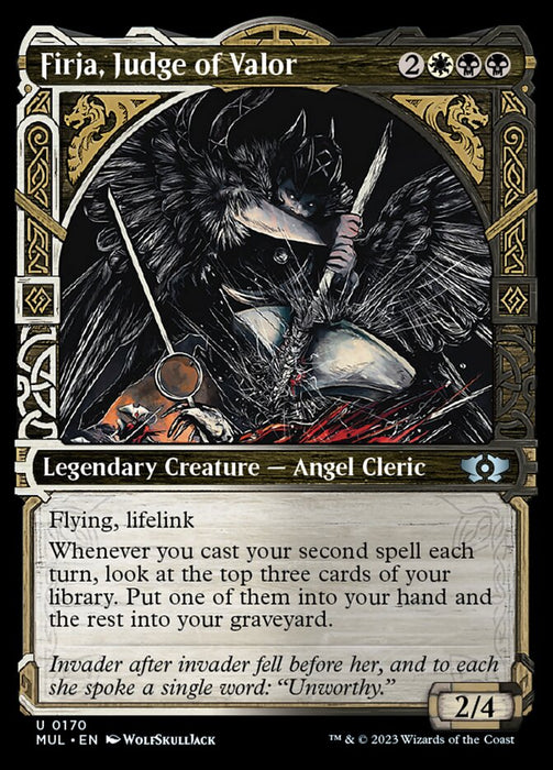 Firja, Judge of Valor - Legendary- Showcase (Foil)