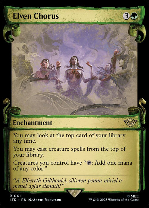 Elven Chorus - Showcase (Foil)