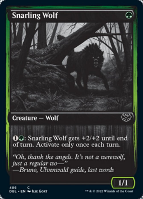 Snarling Wolf  - Inverted (Foil)