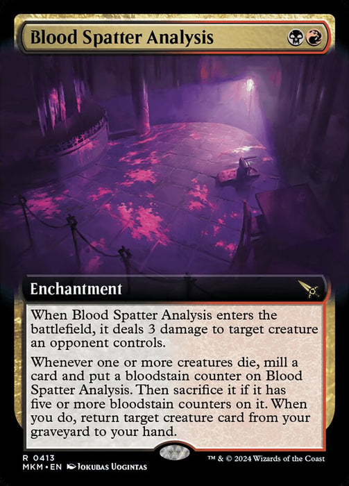 Blood Spatter Analysis - Extended Art