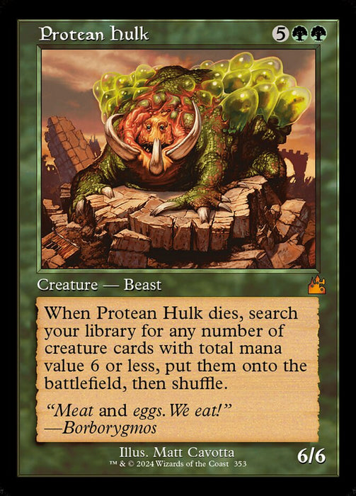 Protean Hulk - Retro Frame (Foil)