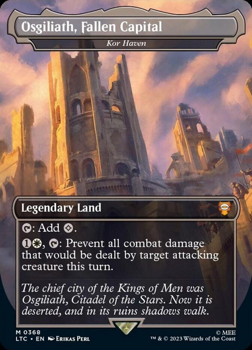 Osgiliath, Fallen Capital - Kor Haven - Borderless - Legendary (Foil)