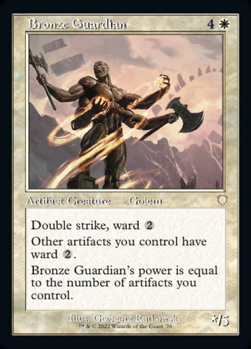 Bronze Guardian - Retro Frame