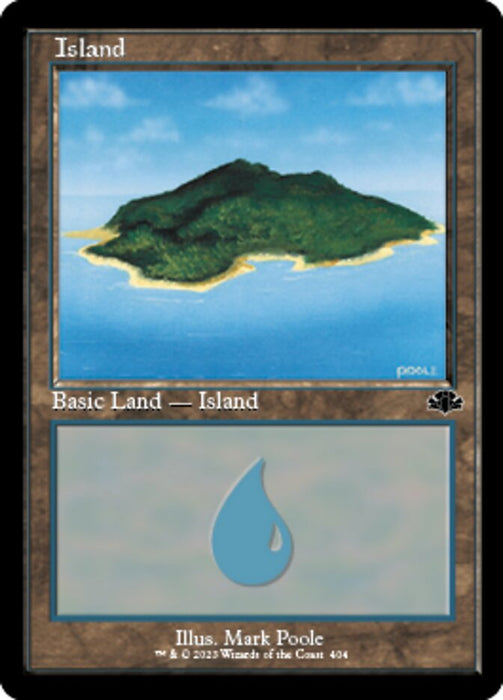 Island - Retro Frame (Foil)